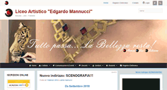 Desktop Screenshot of liceoartisticomannucci.it